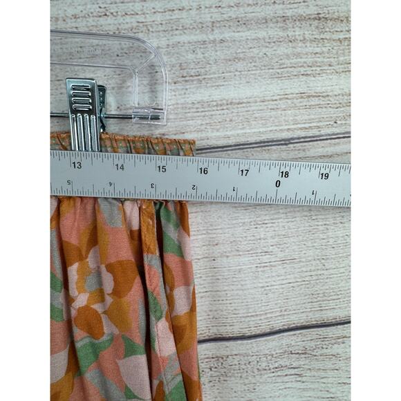 World Market Floral Lounge Pants Women's L Elastic Waist/Drawstring - Picture 8 of 11